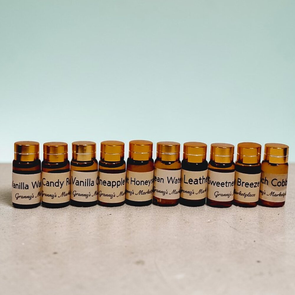 10 Pc Lot 3 Pure Uncut Hand Mixed Essential Fragrance Oil Blends by Granny